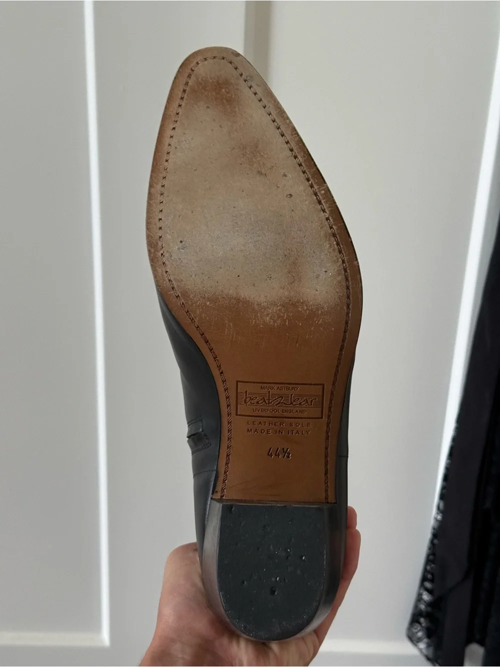 Black Leather Mid-Heel Ankle Boots - men, Beatle boots.